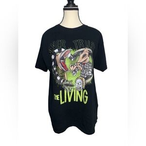 Men’s Black Short Sleeve Beetlejuice Graphic Print T- Shirt